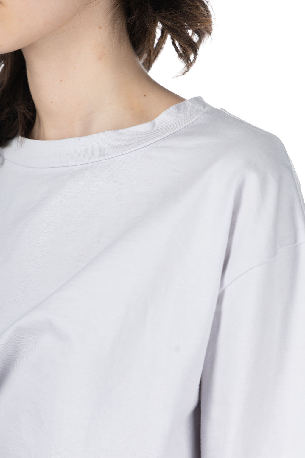 NARU  - Jersey Crewneck Pullover - Light Grey
